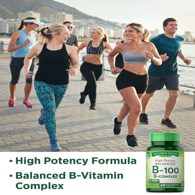 B-100 Complex Vitamin | 60 Capsules | by Nature'S Truth