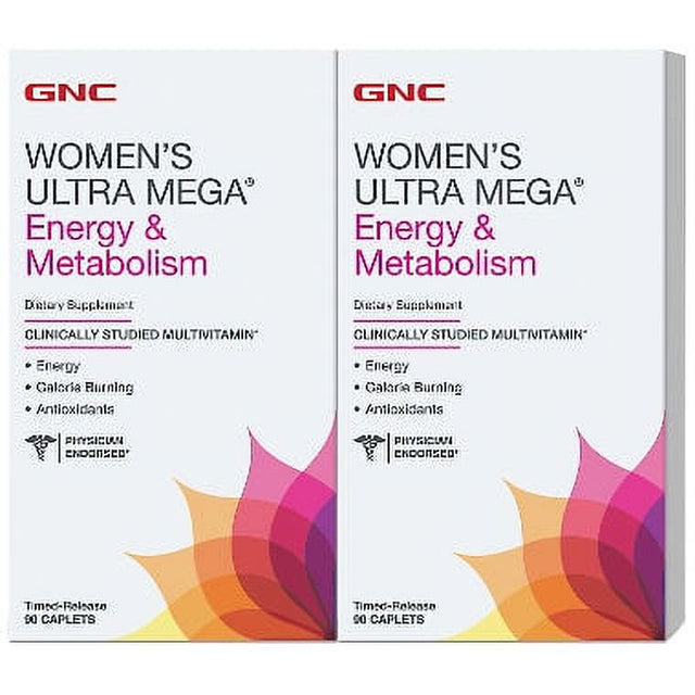 GNC Women’S Ultra Mega Energy & Metabolism Multivitamin (180 Ct.)