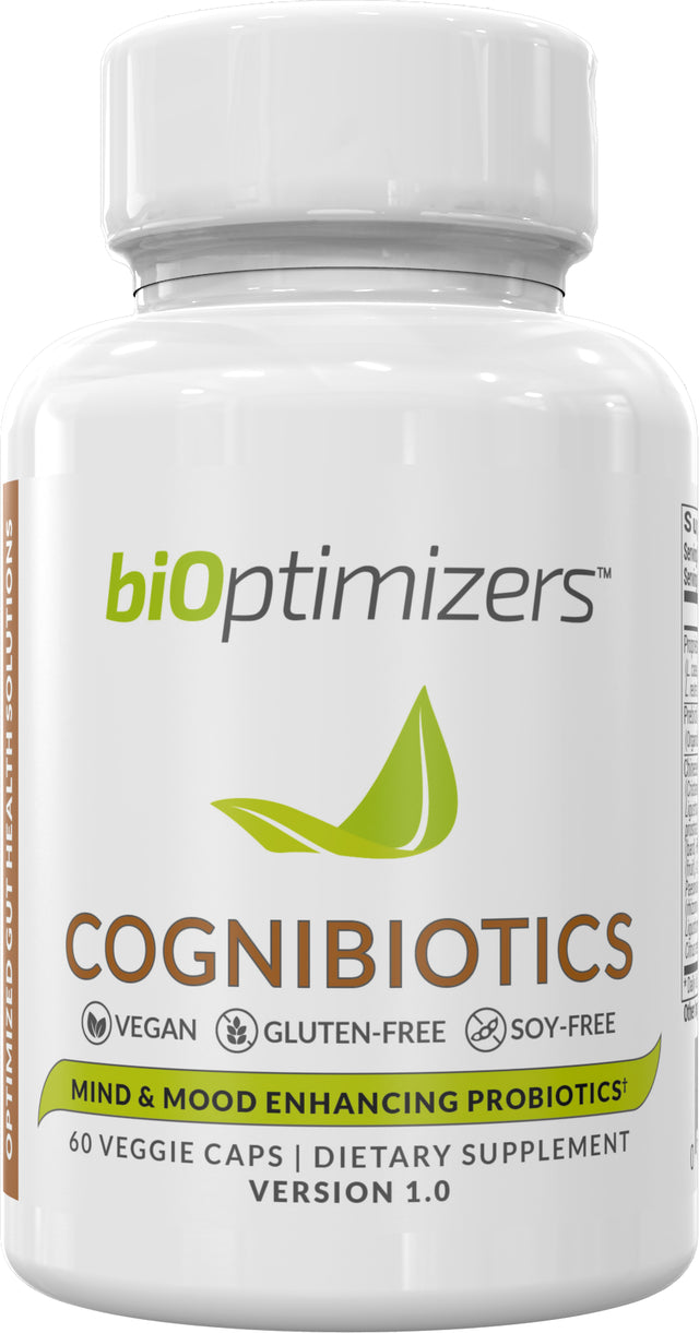 Cognibiotics by Bioptimizers - Brain and Mood Probiotic (60 Capsules)