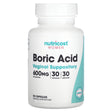 Nutricost Boric Acid 600Mg, 30 Capsules - Vaginal Suppository - Supplement