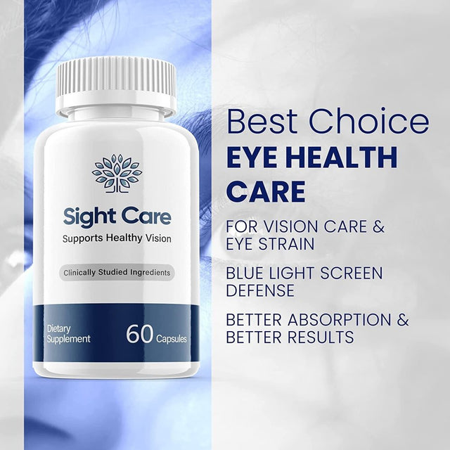 Sight Care Vision Supplement Pills,Supports Healthy Vision and Eyes Sight - 60 Capsules