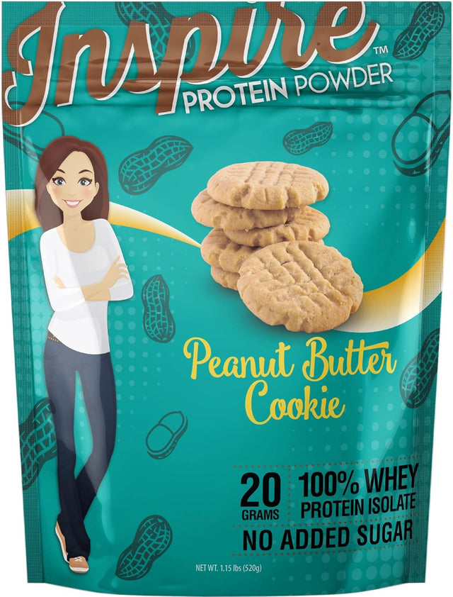 Bariatric Eating Inspire Peanut Butter Cookie Whey Protein Isolate Powder (20 Servings)