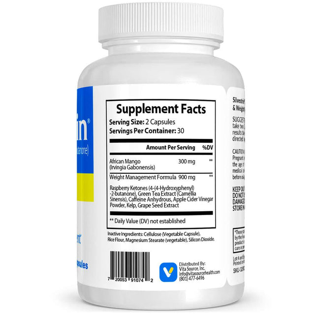 Silvestrin Pharmaceutical Grade OTC Weight Management, 20 Mg, Natural Alternative Simvastatinn, Vitasource