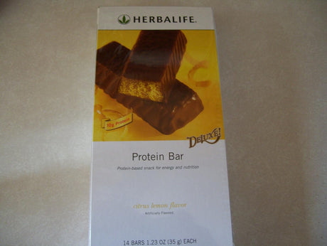 Herbalife Protein Bar Deluxe - Citrus Lemon - 28 Bars [2 Pack!]