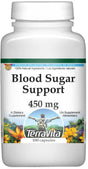 Terravita Blood Sugar Support - Gymnema, Fenugreek, Bilberry and More - 450 Mg, (100 Capsules, 1-Pack, Zin: 517141)