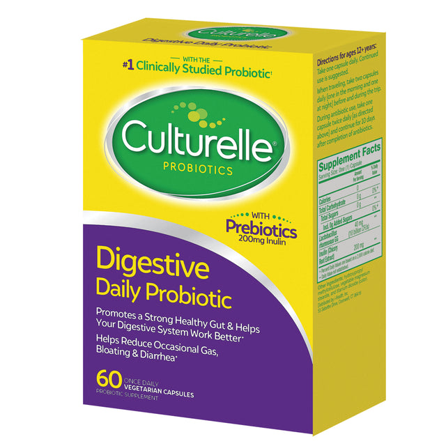 Culturelle Digestive Daily Probiotic, 10 Billion Cfus Capsules, 60 Count