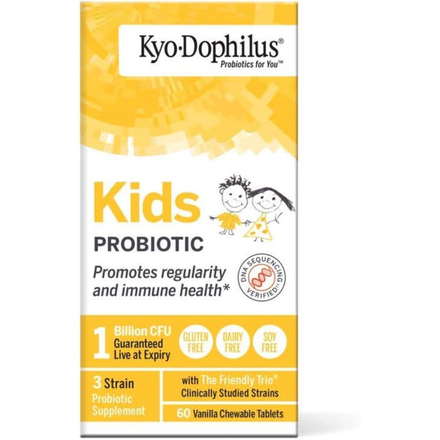 Kyo-Dophilius Kids Probiotic, Promotes Regularity and Immune Health*, 60 (Packaging May Vary)