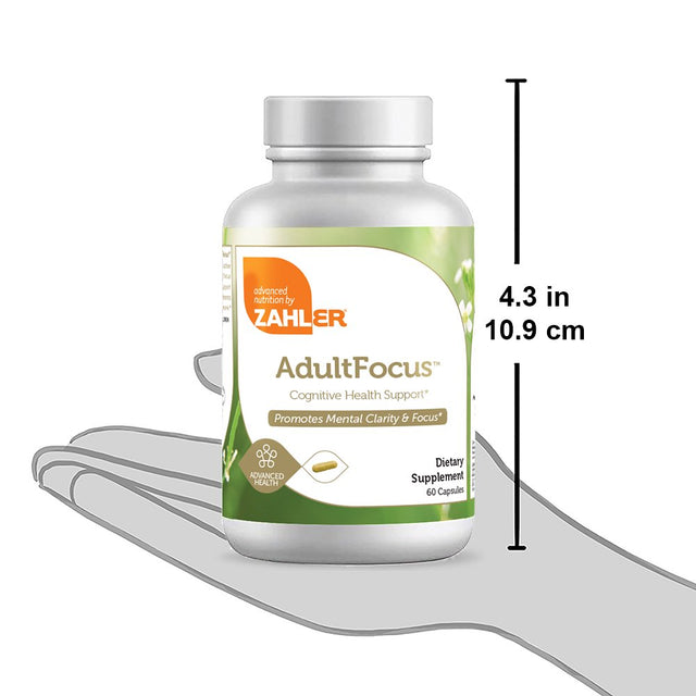 Zahler Adultfocus, Advanced Formula for Focus and Concentration, 60 Capsules