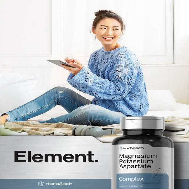 Magnesium Potassium Aspartate Complex | 180 Capsules | by Horbaach