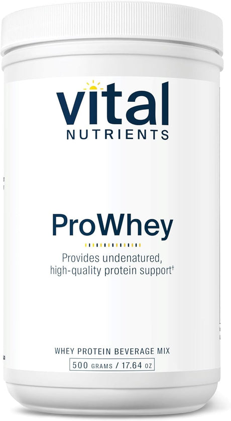 Vital Nutrients - Prowhey - Whey Protein Beverage Mix - Plain - 500 Grams per Bottle