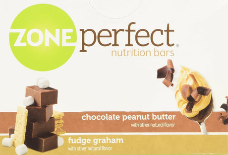 Zoneperfect Nutrition Bars, Fudge Graham/Chocolate Peanut Butter Combo. 1.76 OZ, 24 Bars