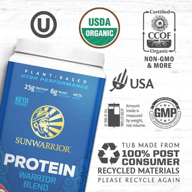 Sunwarrior Berry Plant Protein Powder | Plant Based Dairy Free Protein Powder, 750G