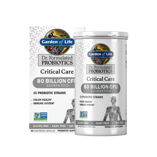 Garden of Life Dr. Formulated Critical Care Probiotics, 80 Billion CFU, 30Ct