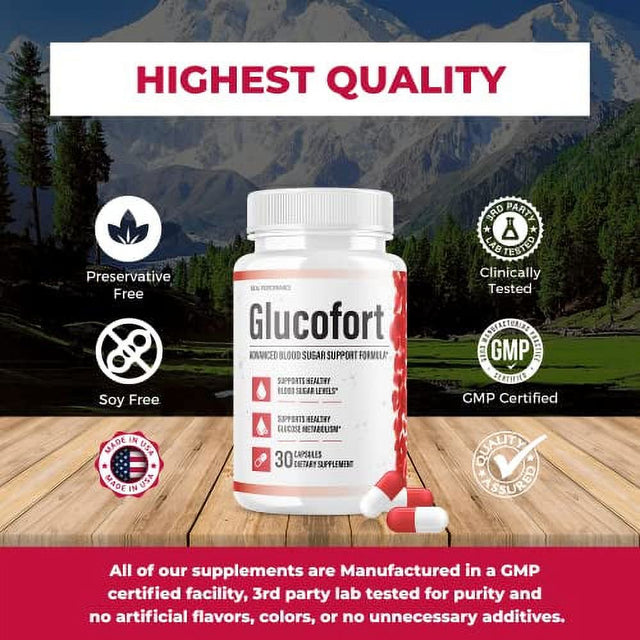 IDEAL PERFORMANCE (Official) Glucofort Supplement Support Formula (3 Pack)