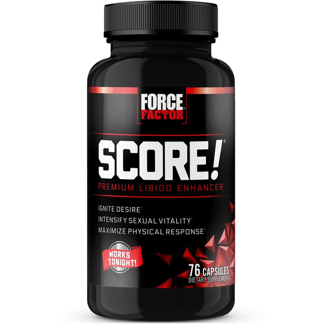 Force Factor SCORE! Libido Enhancer for Men with L-Citrulline, 76 Capsules