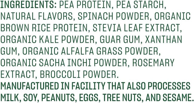 Vega Protein and Greens Protein Powder, Vanilla - 20G Plant Based Protein plus Veggies, Vegan, Non GMO, Pea Protein for Women and Men, 1.4 Lbs (Packaging May Vary)