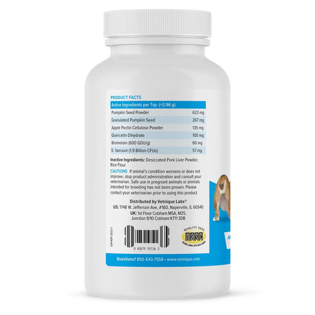 Glandex Dog Fiber Supplement for Anal Glands with Pumpkin, Digestive Enzymes & Probiotics - Boot the Scoot 4.0 Oz Pork Liver by Vetnique Labs