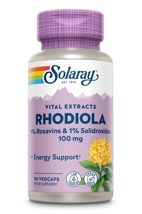 Solaray Rhodiola -- 100 Mg - 30 Vegcaps