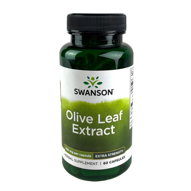 Swanson Herbal Supplements Extra Strength Olive Leaf Extract 750 Mg Capsule 60Ct