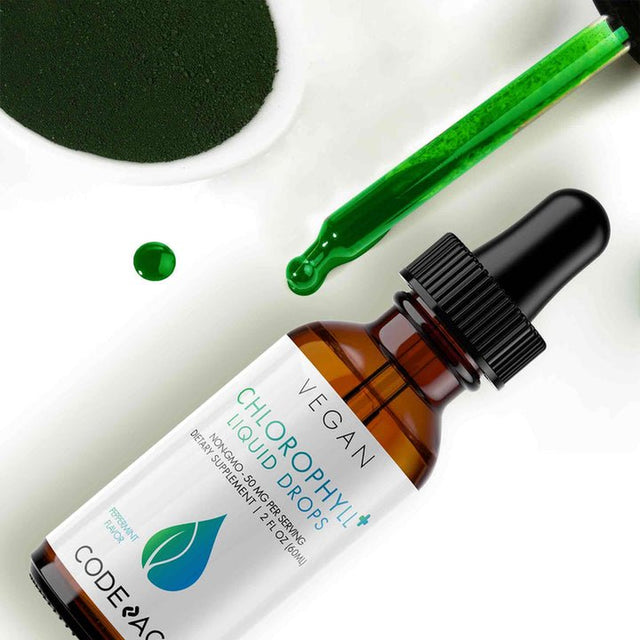 Codeage Codeage Chlorophyll Liquid Drops, Vegan Chlorophyllin Supplement, Organic Peppermint Oil, 60 Ml