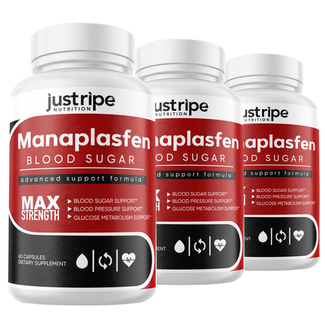 3 Pack Manaplasfen- Blood Sugar Capsules for Advanced Support