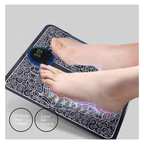 Gnhoch EMS Foot Massager, Foldable EMS Foot Massager Mat with 8 Modes&19 Levels for Neuropathy Pain Plantar Relief, Muscle Relaxation