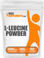 BULKSUPPLEMENTS.COM L-Leucine Powder - Leucine Supplements, Leucine Amino Acid - BCAA Supplements, Leucine Powder - Unflavored & Gluten Free, 5000Mg per Serving, 500G (1.1 Lbs)