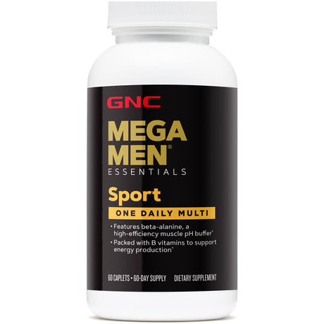 GNC Mega Men Sport One Daily Mens Multivitamin, 60 CAPLETS