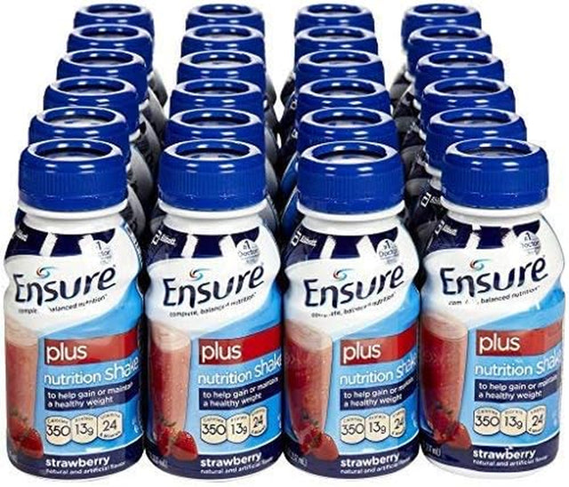 Ensure plus Ready to Drink Nutrition Shake 8 Oz, 6 Ea (Strawberry, 1 Pack)