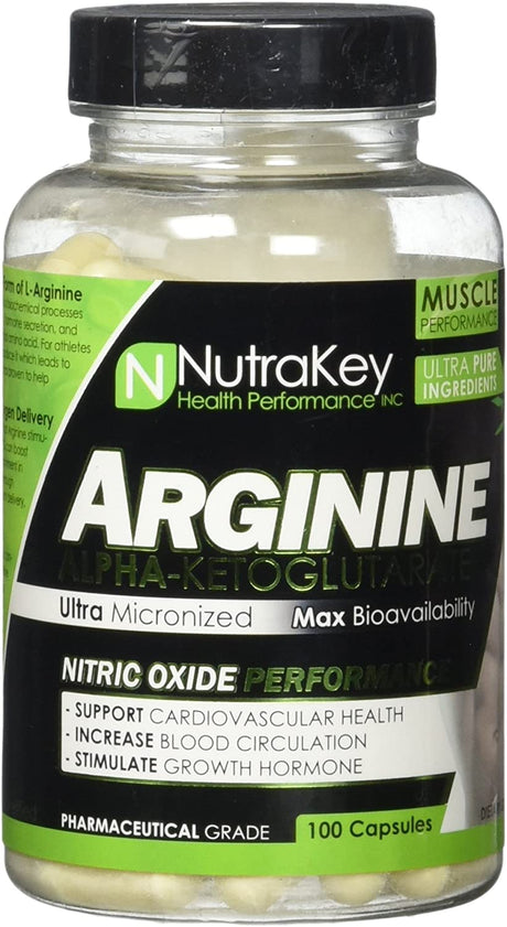 Nutrakey Arginine 500Mg, 100 Count