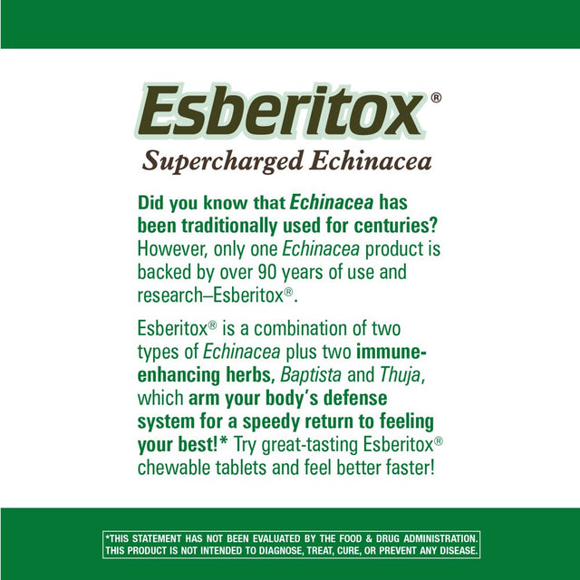 Nature’S Way Esberitox®, Supercharged Echinacea, Immune Support.* 100 Chewables