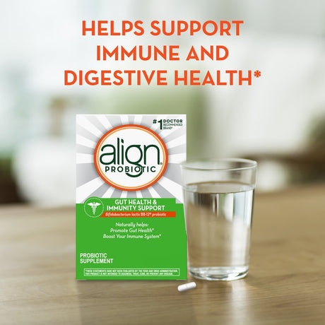 Align Probiotic Gut Health and Immunity Capsules, Men and Women'S Daily Probiotic Supplement, 28 Ct