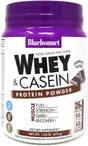 Bluebonnet Nutrition Whey & Casein Protein Powder, Whey from Grass Fed Cows, 26 Grams of Protein, No Sugar Added, Non GMO, Gluten Free, Soy Free, Kosher Dairy, 1.05 Lbs, 14 Servings, Chocolate Flavor