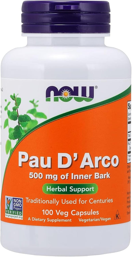 Now Foods PAU D'Arco 500Mg, 100 CT