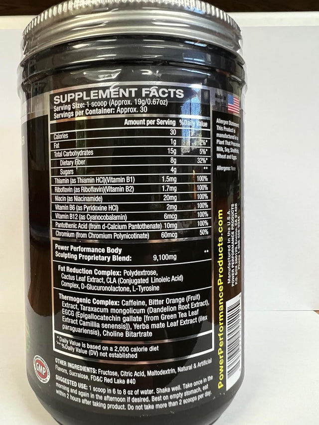 Power Performance Products Body Effects Pre Workout Supplement, Watermelon, 570 Grams (1Lbs. 4.1 Oz)