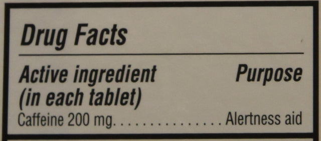 Equate - Stay Awake - Alertness Aid with Caffeine, Maximum Strength, 80 Tablets 200 Mg