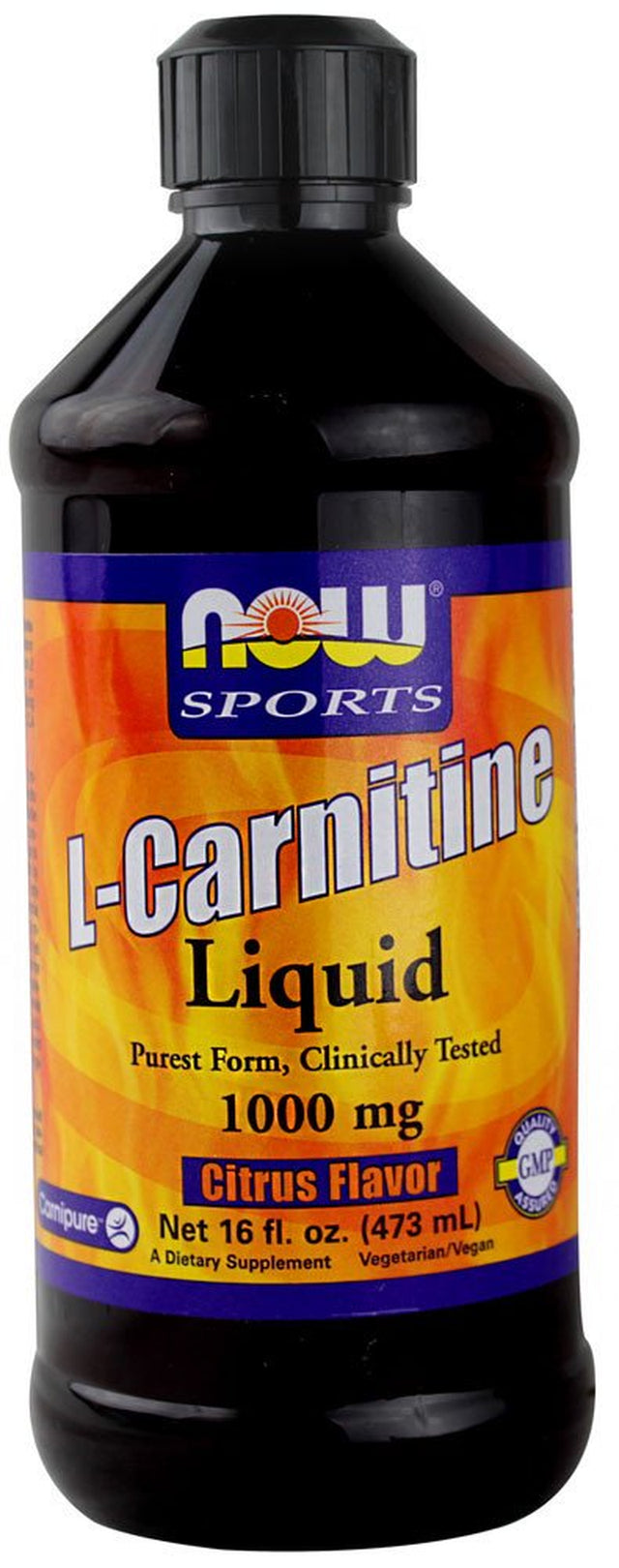 NOW Sports L-Carnitine Liquid Citrus -- 1000 Mg - 16 Fl Oz