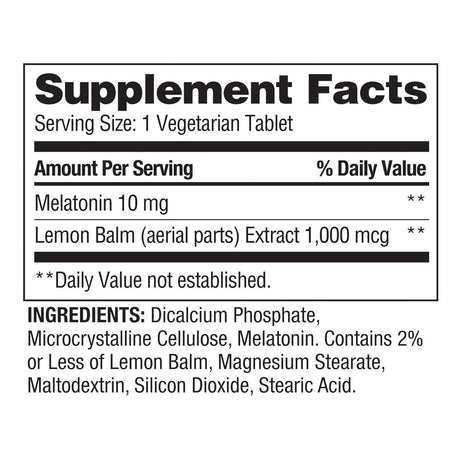 Spring Valley Extra Strength Melatonin Tablets Dietary Supplement Value Size, 10 Mg, 240 Count