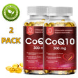 (2 PACK) Bbeeaauu Natural Coenzyme Q10 Antioxidant Supplement 300Mg - Heart, Brain, Immunity & Liver Support - 240 Capsules Total