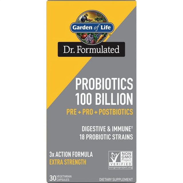 Garden of Life Dr. Formulated Probiotics 100 Billion Cfu 30 Veg Caps