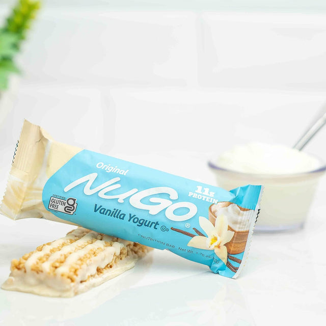 Nugo Protein Bar, Vanilla Yogurt, 11G Protein, 170 Calories, Gluten Free, 1.76 Ounce Each, 15 Count (Pack of 1)