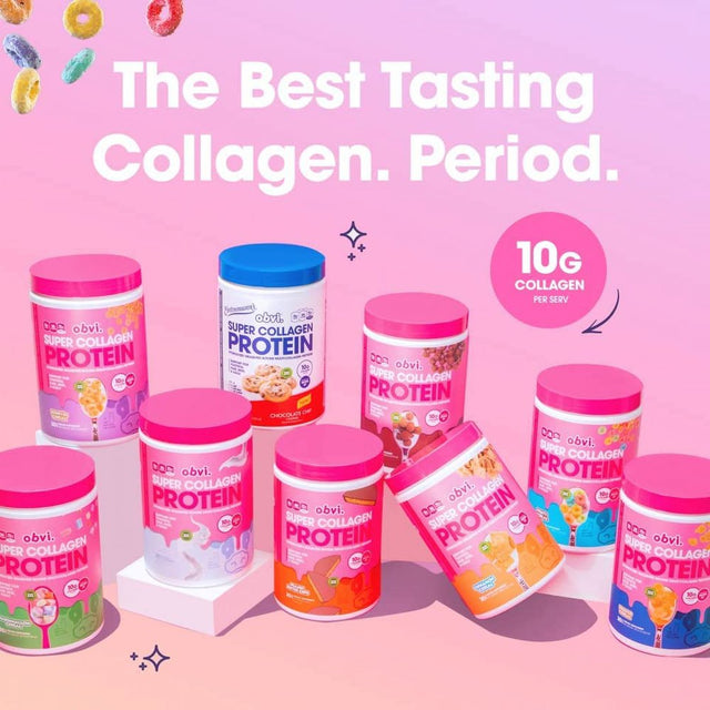 Obvi Entenmann'S Collagen Peptides, Protein Powder, Hydrolyzed Grass-Fed Bovine Collagen Peptides, Supports Gut Health, Healthy Hair, Skin, Nails (Chocolate Donut, 30 Servings)