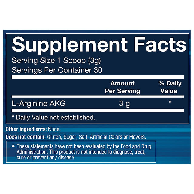 Bodytech L-Arginine AKG 3000MG - Supports Exercise Endurance & Intensity, Muscle Growth & Recovery, Vasodilation, Nitric Oxide (3.17 Ounce Powder)