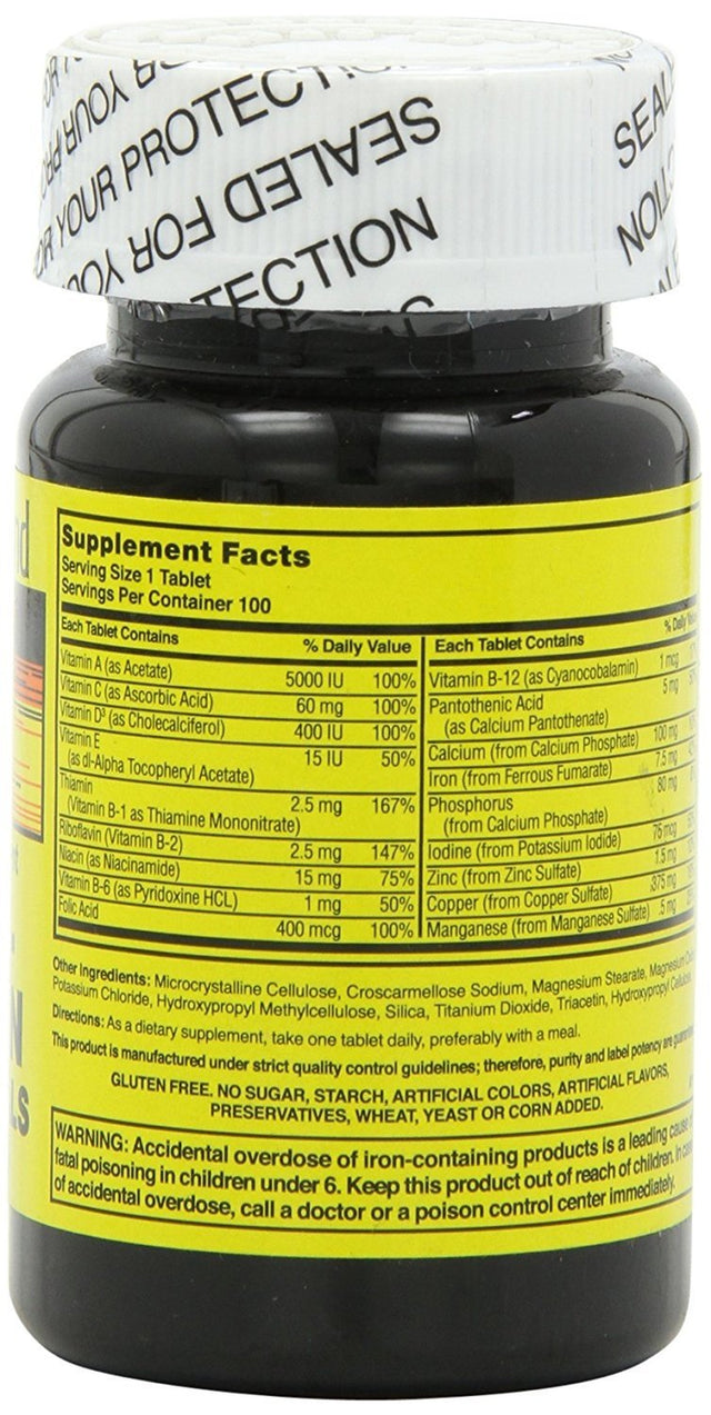 Nature'S Blend Multi-Vitamin W/ Mineral Essential Body Nutrient, 100Ct