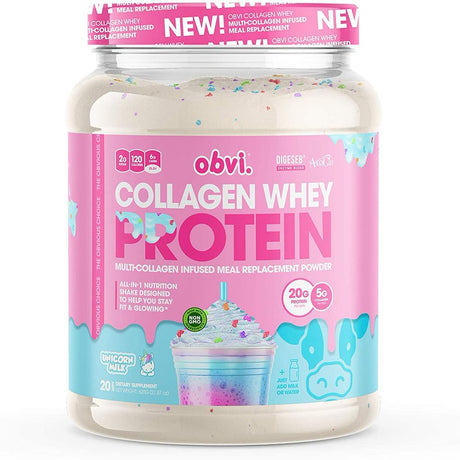 Collagen Whey Protein by Obvi - Unicorn Milk