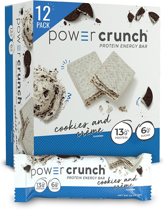 Power Crunch Protein Energy Bar, Cookies & Cream 12 Ea