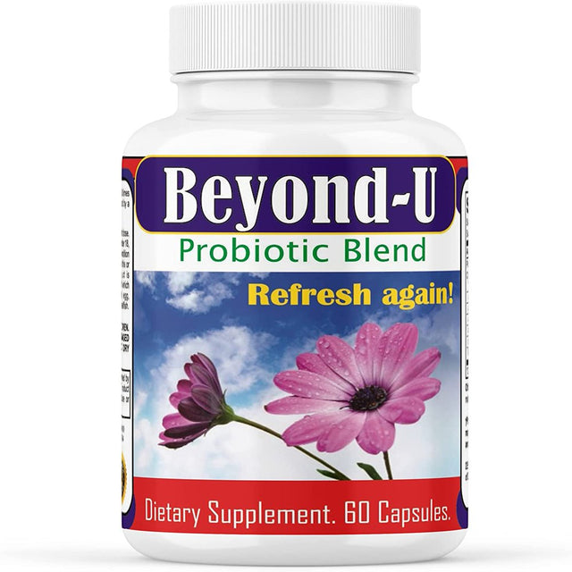 Beyond-U Women Probiotic Supplement Feminine Odor Control Female Cleanse Support Women Wellness 60 Prebiotic Pills