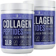 Collagen Powder Premium Peptides Hydrolyzed Anti-Aging Unflavored 1LB 2 Pack Brand New