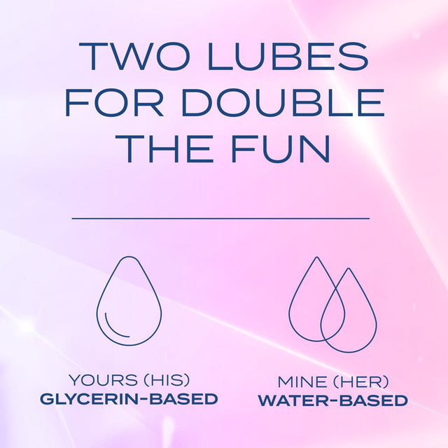 Lube K-Y Yours & Mine 3 Fl Oz Adult Toy Friendly Personal Lubricant for Couples, Men, Women, Pleasure Enhancer, Vaginal Moisturizer, Arousal Stimulant, Paraben Free, Tingling Warming Thrills & Chills