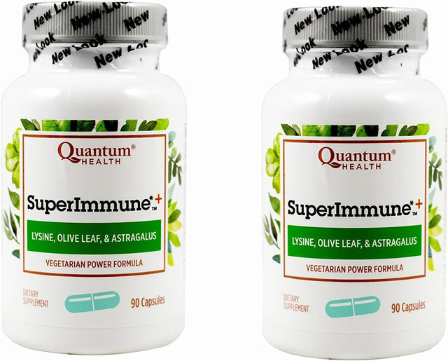 Quantum Health, Super Immune Vegetarian Capsule, 90-Count Packages (Pack of 2)